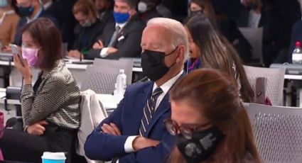 ¿Joe Biden se quedó DORMIDO? Presidente de EU 'cabeceó' en plena COP26: VIDEO VIRAL