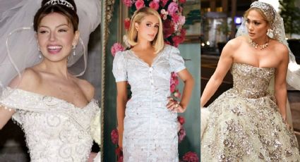 Thalía y JLo inspiraron los vestidos de novia de Paris Hilton: FOTOS