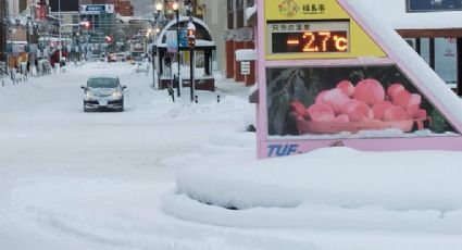 Así se vivieron las históricas nevadas en Japón: VIDEOS