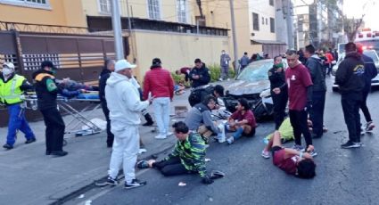 Atropellan a grupo de CICLISTAS que iban a la Basílica de Guadalupe; hay 12 heridos: VIDEO