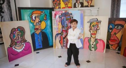 Niño prodigio mexicano causa SENSACIÓN en Miami Art Week al pintar cuadro EN VIVO al estilo Picasso: VIDEO