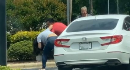 En plena PANDEMIA sujetos se escupen por gasolina, filas abarrotan estaciones: VIDEO