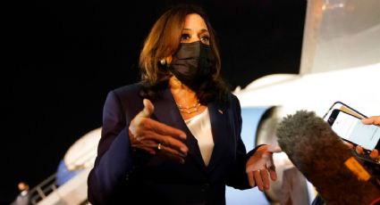 Kamala Harris, vicepresidenta de Estados Unidos, llega a México: VIDEO