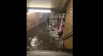 VIDEO: Por tormenta se inunda el Metro de Nueva York