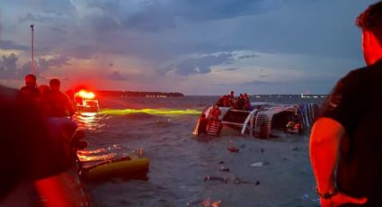 ¡Trágico! Un muerto y varios heridos tras HUNDIRSE un barco de fiesta con 53 pasajeros en Texas: VIDEO