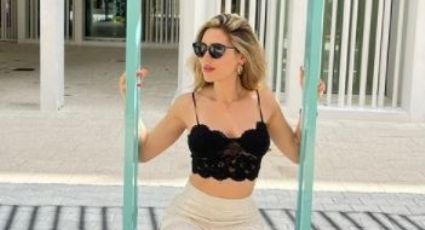 ¡'El Canelo' Álvarez es un suertudo! Fernanda Gómez, esposa del boxeador, presume su abdomen de acero: FOTOS