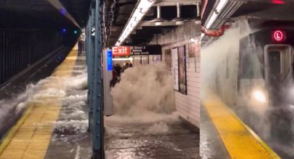 Inundación en el metro de NY dejó varados 14 HORAS a los pasajeros; así vivieron la dramática experiencia