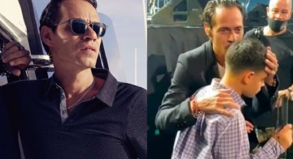 ¡Aplausos! Marc Anthony baja del escenario y le canta a joven invidente: VIDEO VIRAL