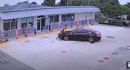 Hombre roba un automóvil con todo y BEBÉ en gasolinera de Florida