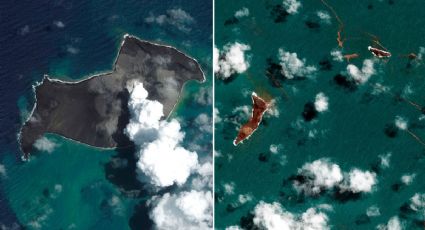 Volcán en Tonga: así fue como el mar se “TRAGÓ” la isla y casi la DESAPARECE por completo (FOTOS)
