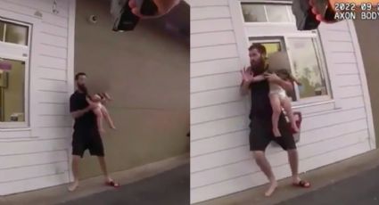Hombre usa a bebé como escudo humano para evitar ser arrestado en Florida | VIDEO