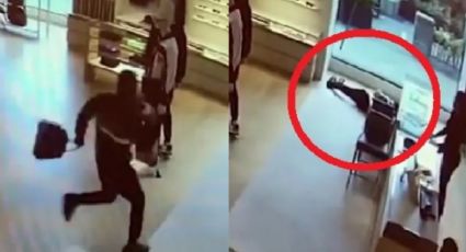 ¡Epic fail! Joven intenta robar tienda Louis Vuitton y se desmaya