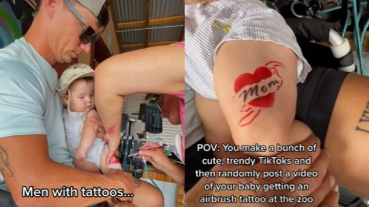 Padres desatan críticas por tatuar a su bebé de 10 meses | VIDEO