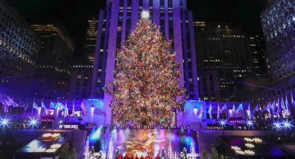 ¡Navidad en Nueva York! Así se vivió el asombroso encendido del árbol del Rockefeller Center |VIDEO