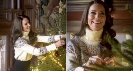 Kate Middleton comparte video en el que se le ve decorando un árbol de Navidad