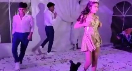 En fiesta de XV años, niño se mete a baile y deja momento inolvidable |VIDEO