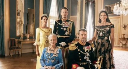 Familia real danesa publica retrato de la reina Margarita con sus hijos, a pesar de estar separados