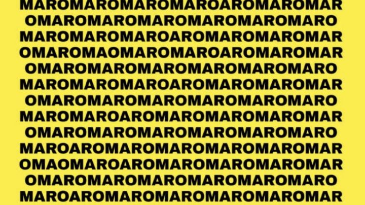 Acertijo visual: Encuentra la palabra "RAMON" en 15 segundos, ¿podrás hacerlo?