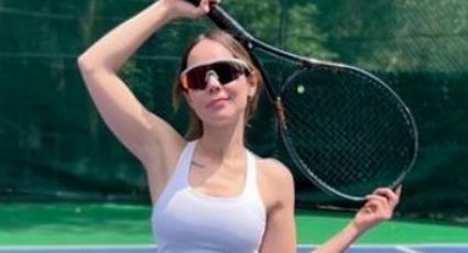 ¡Adiós Livia Brito! Camila Sodi presume su cinturita en ajustado uniforme de tenis: FOTOS