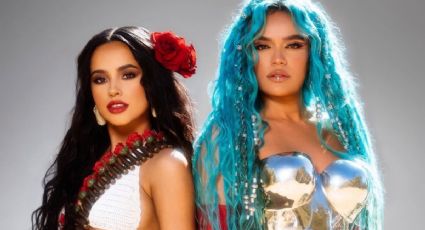 Karol G vs Becky G; ¿Quién luce mejor con el cabello azul turquesa?