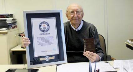 ¿Odias tu trabajo? Hombre recibe Récord Guinness por laborar 84 años en la misma empresa