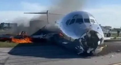 "Me voy a morir": así se vivió el aterrizaje de emergencia de un avión en Miami antes de incendiarse (VIDEOS)