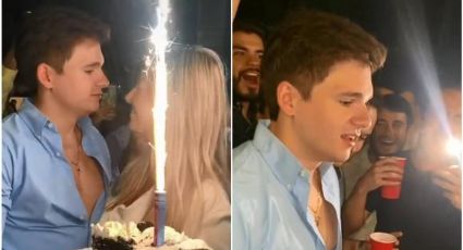 "Vio su vida pasar" Le hacen creer que será padre en su cumpleaños y su reacción se vuelve viral: VIDEO