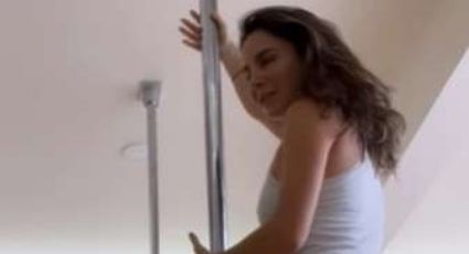 Martha Higareda presume habilidades para el pole dance e incendia las redes: VIDEO