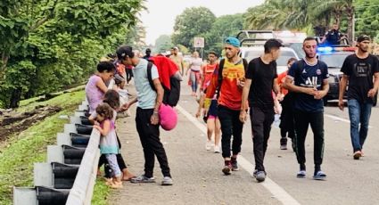 Parte desde el sur de México caravana migrante hacia EU con 400 embarazadas y mil niños