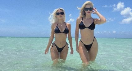 Kim y Khloé Kardashian lucen cuerpazo en bikinis negros a juego en las Islas Turcas y Caicos