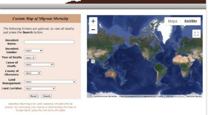 Conoce el “mapa de la muerte”, plataforma que registra cada migrante muerto en la frontera