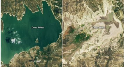 SEQUÍA extrema en México: NASA muestra impresionante transformación de una presa en NL (FOTOS)
