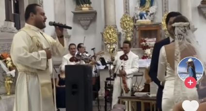 "Se rifó el padrecito": SACERDOTE canta 'Mi razón de ser' de la Banda MS en boda y se hace VIRAL