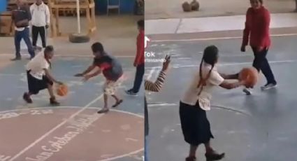 ¡Toda una deportista! Abuelita oaxaqueña se hace viral por increíble forma de jugar básquetbol: VIDEO