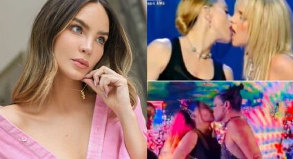 Belinda: Al estilo de Madonna, la cantante se besa con DOS mujeres en pleno escenario (VIDEO)