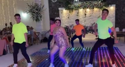 Video viral: Chambelán baila mejor que quinceañera y genera debate: "no es su culpa"
