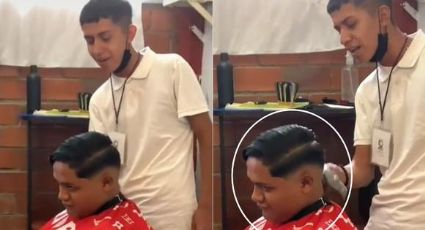 Estudiante "abre" peluquería en escuela y su habilidad para cortar el pelo se hace viral: Video