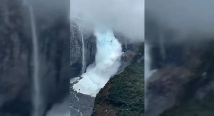 El impactante desprendimiento de un glaciar en Chile por altas temperaturas: VIDEO