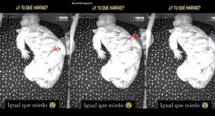 ¡De terror! Graban manos de fantasma intentando agarrar a un bebé mientras duerme: VIDEO