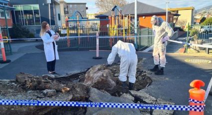 ¡Impresionante! Colegio australiano simula el impacto de un meteorito; así fue: FOTOS