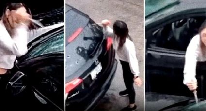 ¿Lo merecía? Mujer destroza auto de su pareja al descubrir infidelidad: Video viral