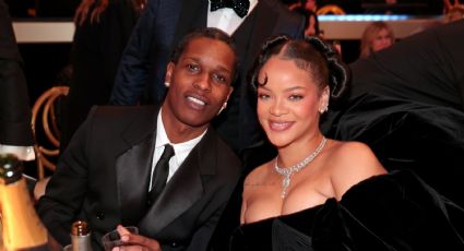 Golden Globes 2023: Rihanna deslumbra en su debut junto a A$AP Rocky