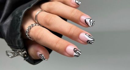 Uñas de acrílico blanco y negro: 5 diseños sencillos y elegantes para mujeres con uñas cortas y largas