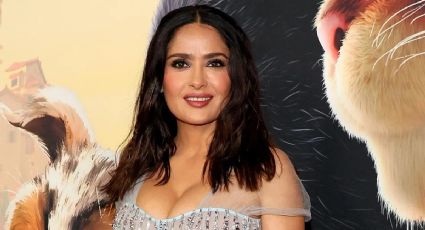 Salma Hayek impacta con vestido transparente a sus 56 años en la premiere de 'Magic Mike's Last Dance'