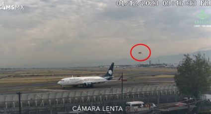 Captan a presunto OVNI sobrevolando en aeropuerto de CDMX y las imágenes se vuelven virales | VIDEO