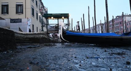 Venecia sin agua: las FOTOS más impactantes de la sequía en Italia