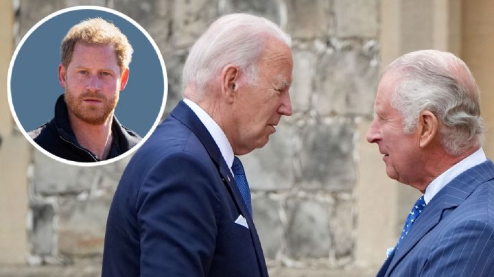 ¿Hablaron del futuro de Harry en EU? Rey Carlos III recibe a Joe Biden en el castillo de Windsor