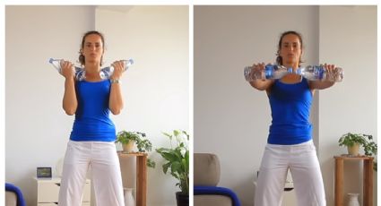 Los 2 ejercicios con botellas de agua que ADELGAZAN los brazos en UNA SEMANA sin esfuerzo