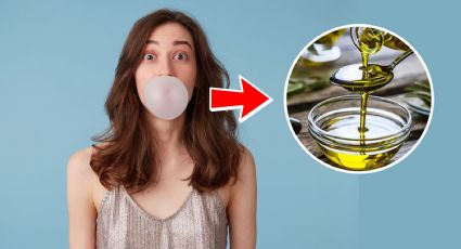 ¡No lo cortes! Así puedes quitar CHICLE pegado en el  pelo con aceite de oliva en 5 MINUTOS