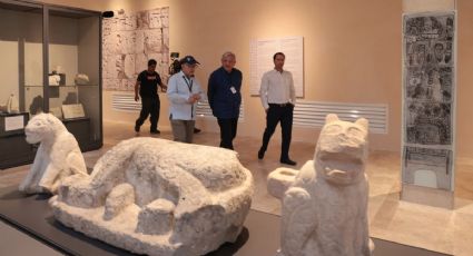 President Andrés Manuel López Obrador inaugurates the Great Museum of Chichén Itzá